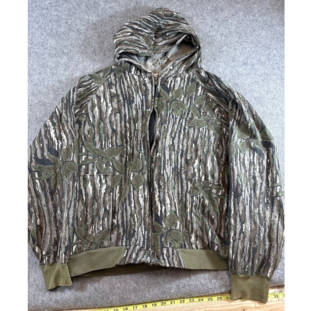 Vintage 90s Walls Blizzard Pruf Camo Hoodie Mens XL Brown Insulated Boxy Fit